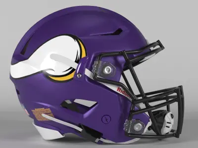 MINNESOTA VIKINGS Helmet Football NFC NORTH PBR updated 2025 3D model