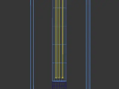 Wall Mounted Light - Marble Backplate Free 3D model