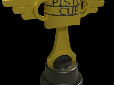 Cars Movie Piston Cup Low-poly 3D model