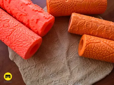 Autumn Texture Rollers Free 3D print model