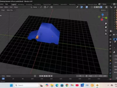 SMALL CAR Low-poly 3D model