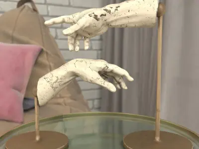 The Creation of Adam 3D model