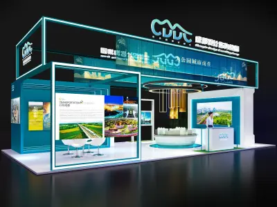 exhibition Low-poly 3D model 16
