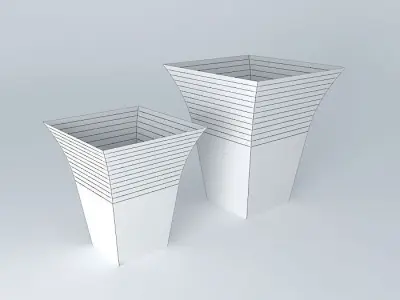 Brick colour vase Free 3D model