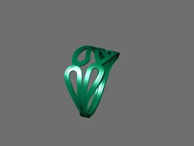 Women Ring Plain Ring Ready STL 3DM Models Womens Rings 3D print model 17