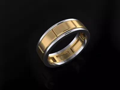 Wedding Band Collection 50 - 65 size 3D print model