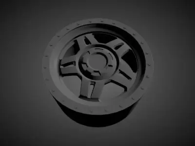 FUEL ANZA scalable and printable rims 3D print model