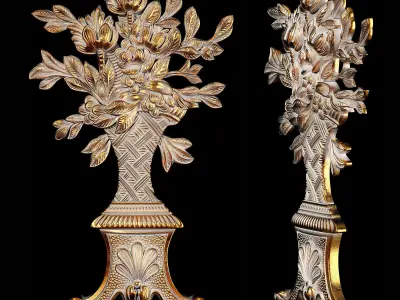 Classic carved 070 3D model