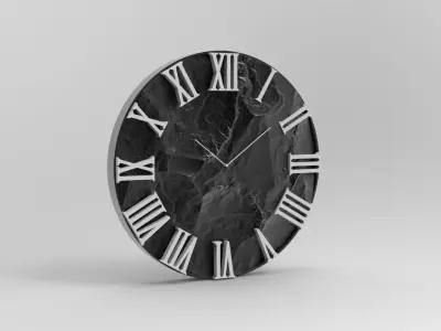 60 cm wall clock  rock model 3D print model