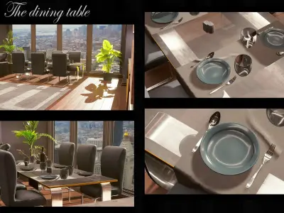 Realistic PBR apartment UE4 3D model