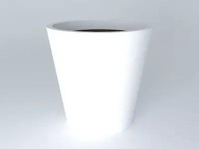 Rounded pot Free 3D model