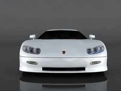 Koenigsegg CC8S Low-poly 3D model