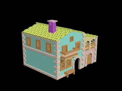 Medieval House 24 3D Model 3D model