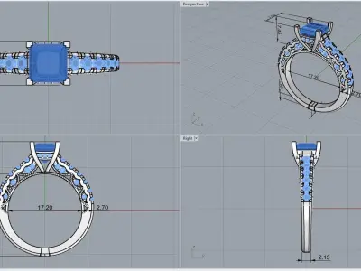 ring code 133 3D print model