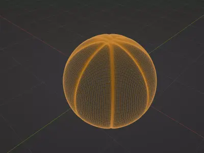 Basketball Low-poly 3D model