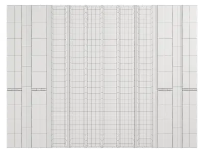 Wall panel 3D model 11