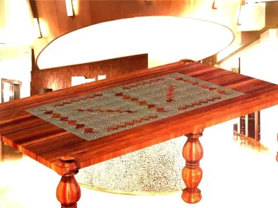 Rectangles Aslan Family table clothes Low-poly 3D model