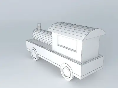 Toy train set - Mount and Play Free 3D model