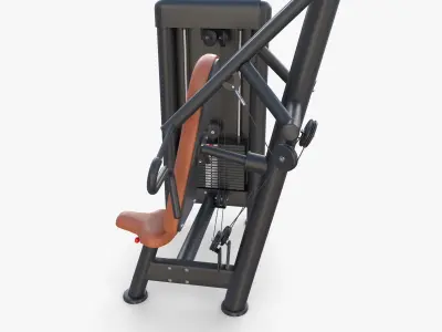 Inclined chest press machine  3D model