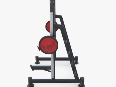 Squat rack 3D model