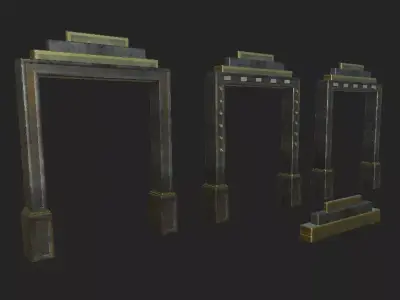 Door Frame Low-poly 3D model