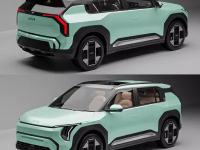 Kia EV3 2025 Low-poly 3D model