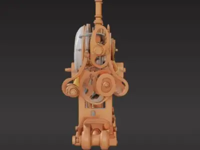 Thai Spirit House steampunk 3D model