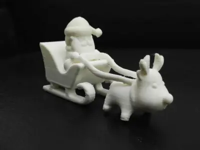 Santa Claus Sleigh 3D print model