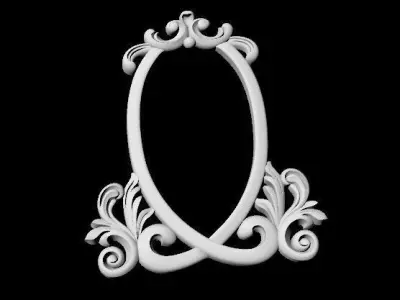 Central decor ornament for furniture 3D model 356