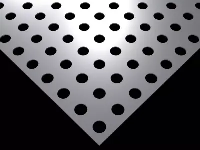 Perforated panel with 20 percent opening 25O48 3D model