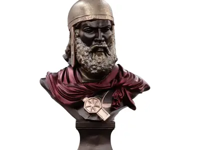 Babak Khorramdin 3D model Azerbaijani Turkic 756 printable STL 3D model