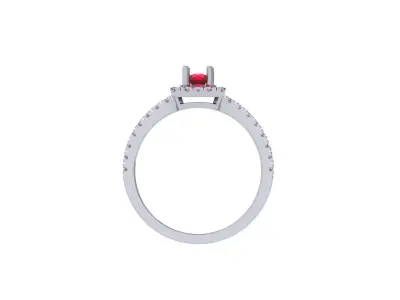 Art Deco Ring 3D print model 3