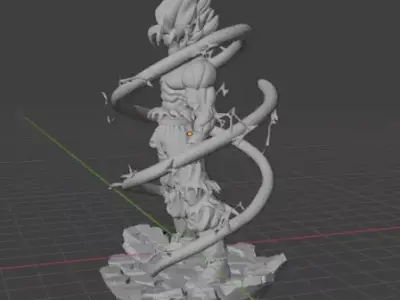 Gokhu Statue 3D Model STL for Printing 3D print model