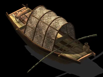 Game Journey to the West - Boat 02 3D model