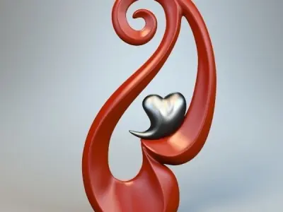 Black Heart m4 P 3D print model