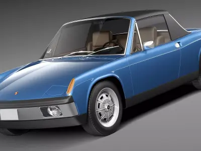 Porsche 914 1969-1976 3D model