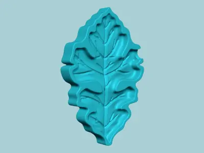 Bur Oak Tree Leaf - Molding Artificial EVA Craft 3D print model