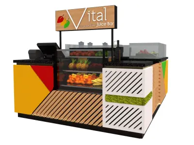 KIOSK FRESH JUICE VITAL 3D model