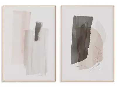 abstract painting frame set  3D model purchase