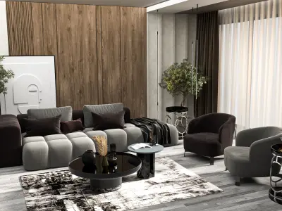 livingroom design 3D model