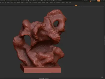 Modern Abstract Decorative sculpture 3d print model 3D print model order