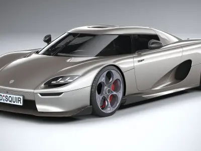 Koenigsegg CC850 2023 LowPoly 3D model