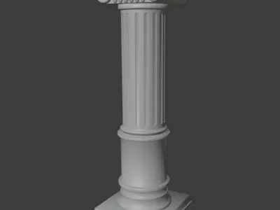 Greek-Roman Pillar - Column - Realistic 4k Stone  3D model