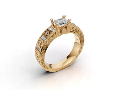 ring woman  3D print model 126