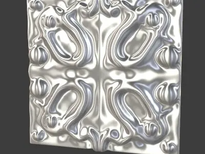 Square relief 3D Print model Free 3D print model