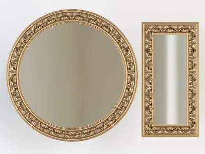 Mirror set for cnc 3D model