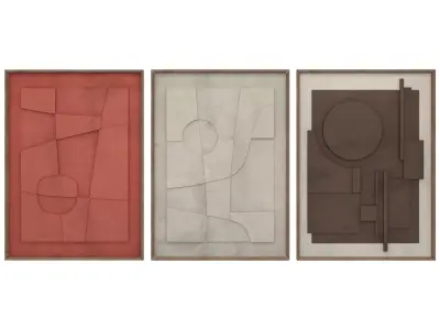 Art frame-set 001 3D model