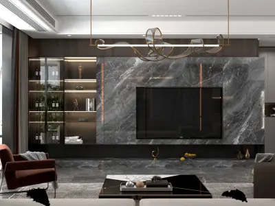 Modern Interior Design 011 3D model
