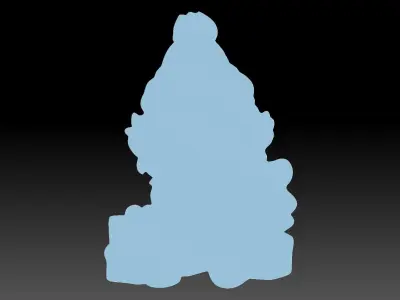 New Year Dog 3D print model