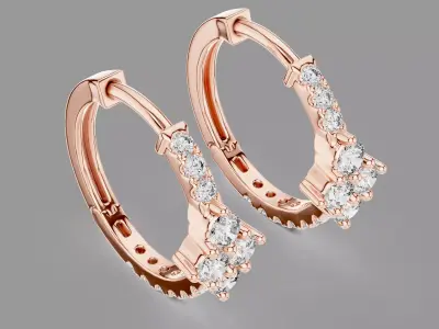  Diamond Hoops  3D print model